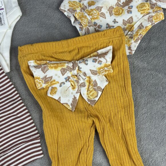 Nicole Miller Disney Baby 0-3M Outfit Lot Set Mickey Fall Floral Pants Vest NWT - Picture 6 of 14